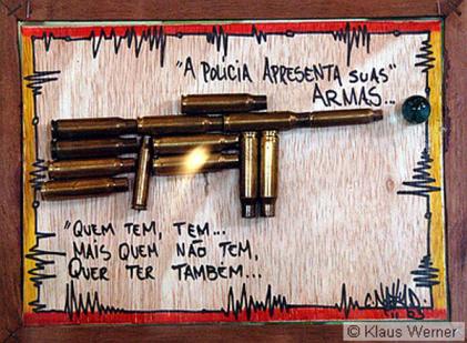 Desenho-instalação de Klaus Werner - Direitos reservados