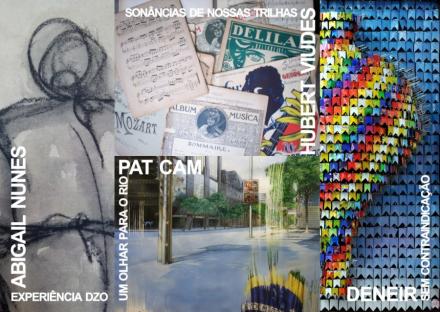 Abigail Nunes, Deneir, Hubert Viudes e Pat Cam na Galeria Espaço Imaginário