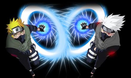 Kakashi usa o seu Sharingan para copiar qualquer jutsu
