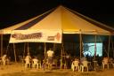 Cinemazônia Itinerante montado no circo, no bairro Esperança da Comunidade