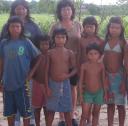 Cacique, eu e as crianças