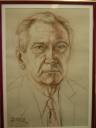 Retrato em desenho do pesquisador
