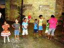 As crianças não foram esquecidas - corrida do ovo na colher