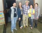 Silvio, Marilene, Andre, Maria, Maria equipe de produção do show